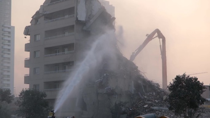 地震拆除视频素材救援