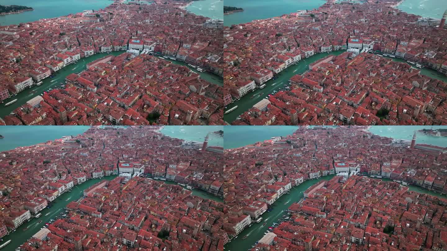 意大利威尼斯城鸟瞰图