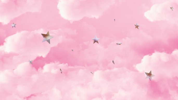 粉色的世界可爱粉红温暖温馨亮晶晶五角星