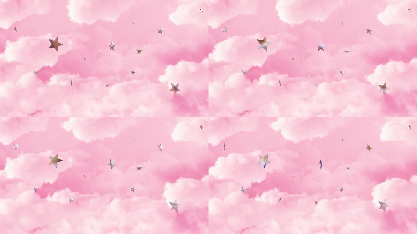 粉色的世界可爱粉红温暖温馨亮晶晶五角星