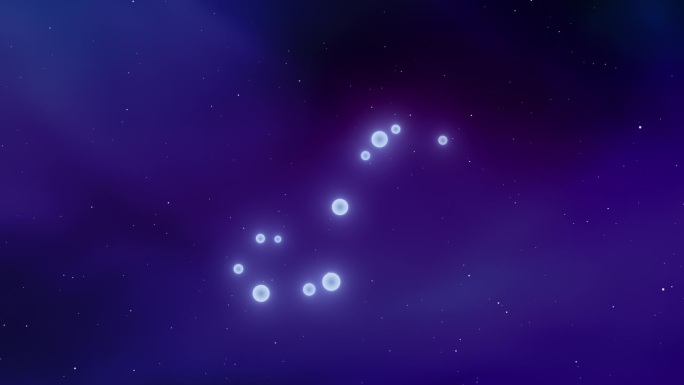天蝎座与宇宙背景的星座标志