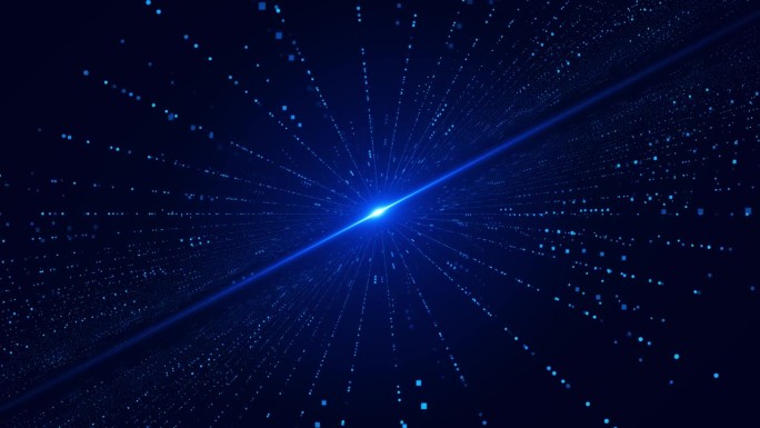 4K 3D数字技术元宇宙蓝色背景，网络信息，速度连接。