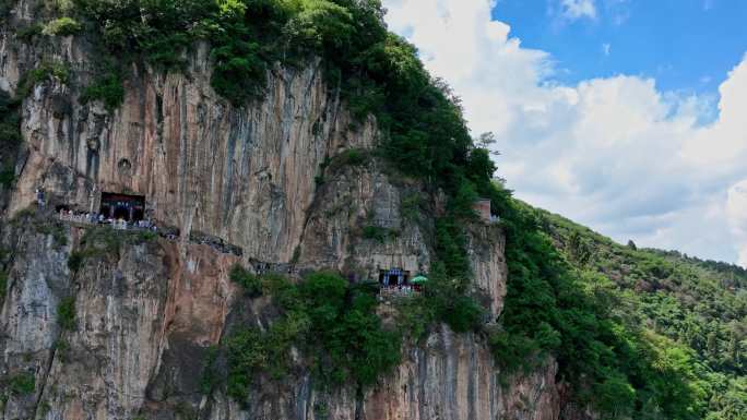 昆明西山公园风光航拍