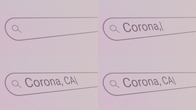 搜索栏Corona CA