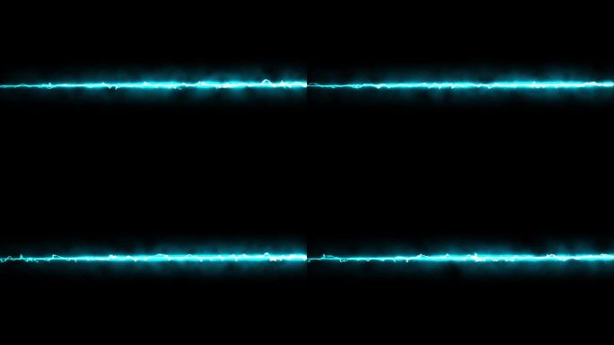 黑色背景上的蓝色闪电。闪电战闪电雷声光火花风暴闪电雷暴。Power Energy Charge Th