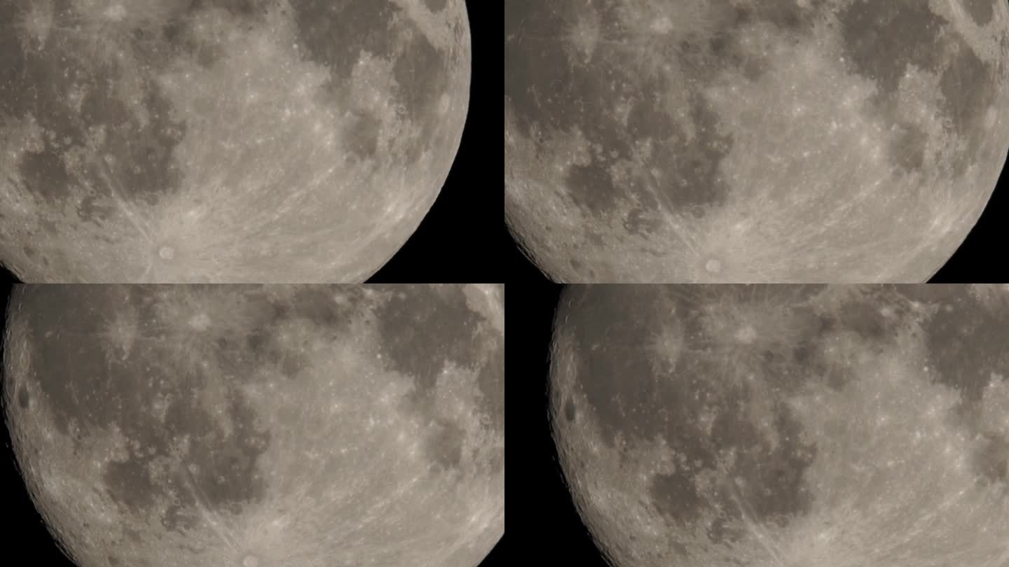 满月在夜空中移动缓慢。清晰的满月镜头与长焦镜头的特写。月球从地面发射。月亮巫术巫术仪式概念。