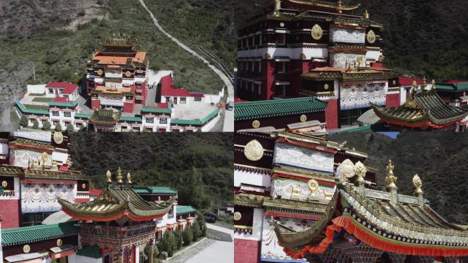 藏族寺庙航拍