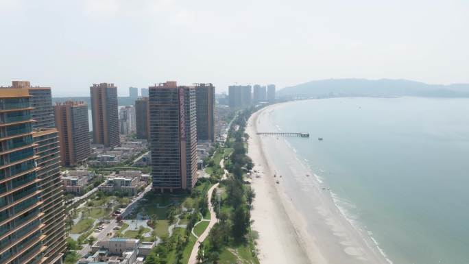 惠州双月湾素材，海岛，沙滩，海浪