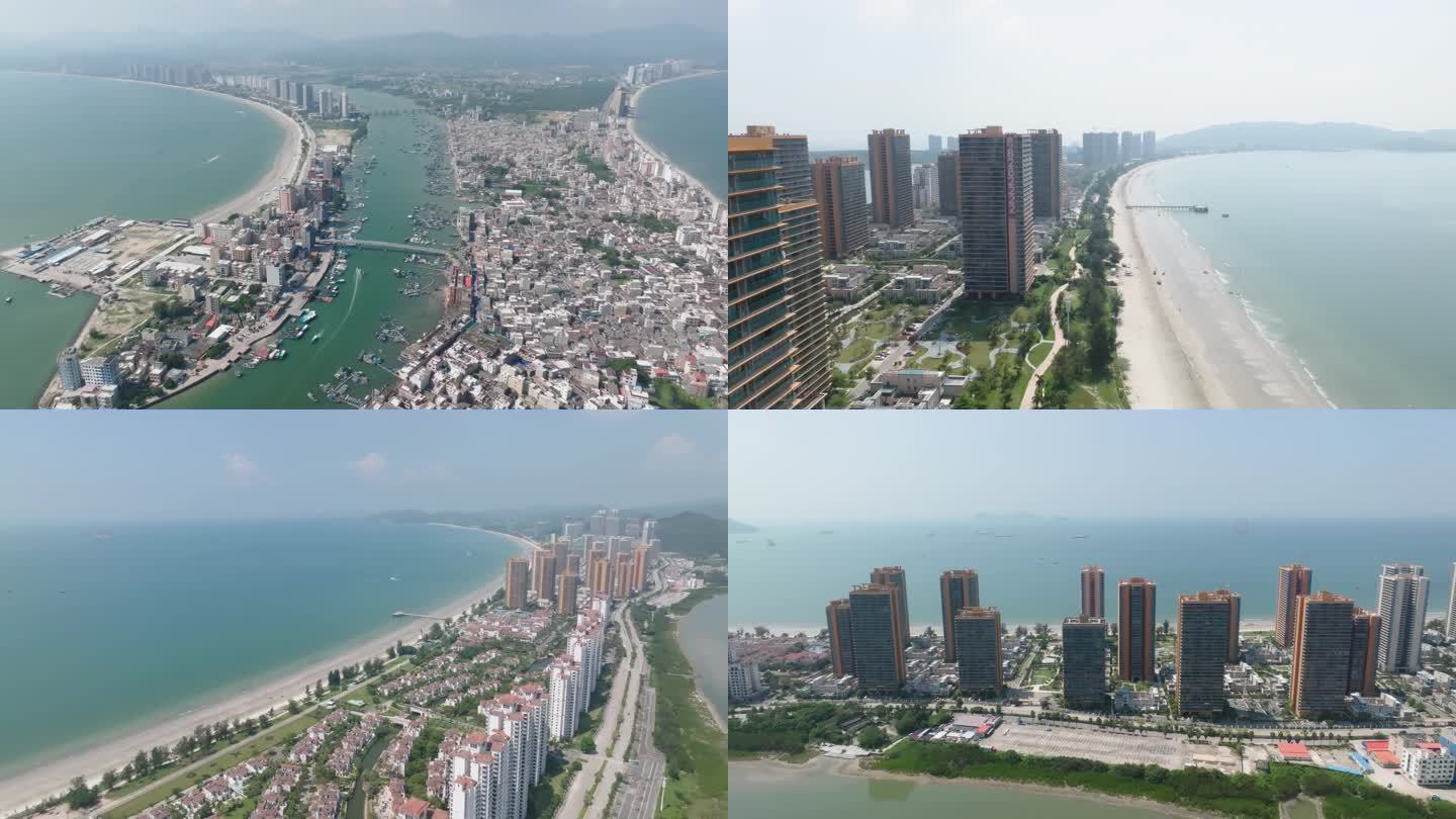 惠州双月湾素材，海岛，沙滩，海浪