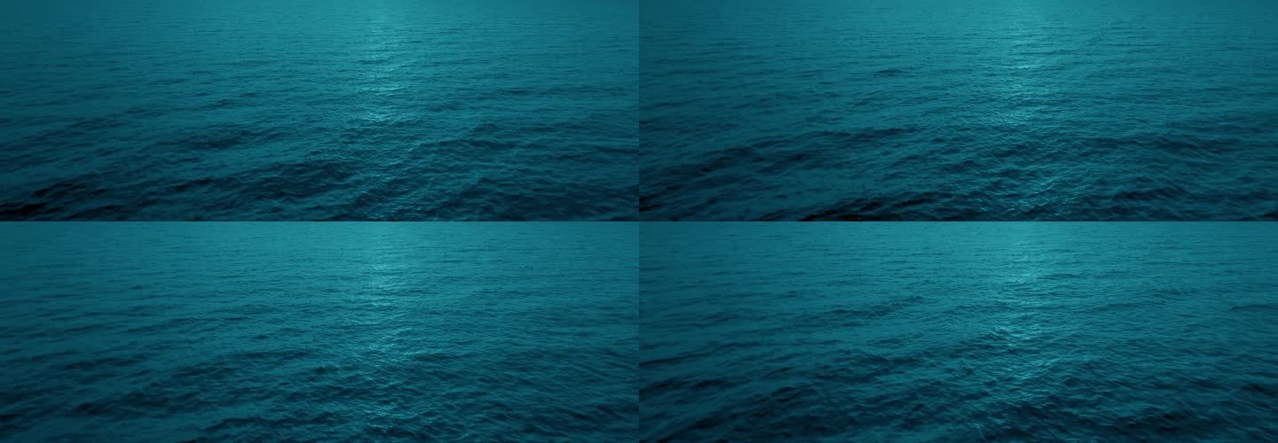 蓝色海面