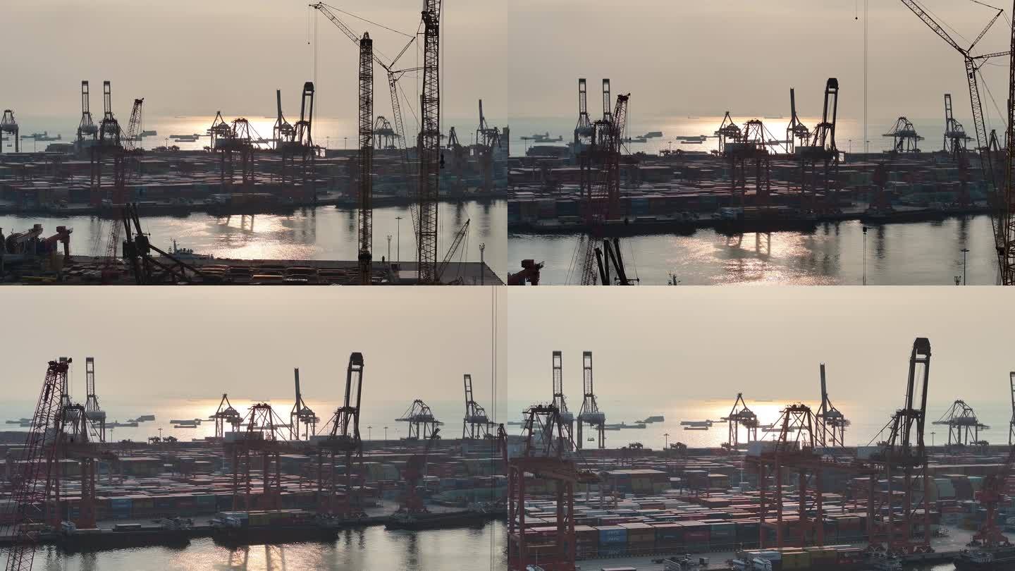 4K-Log-航拍深圳赤湾集装箱码头