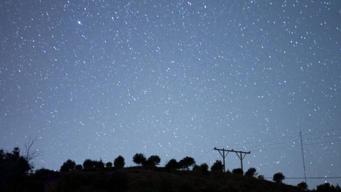 野外夜晚星空星轨原创4K延时自然户外露营