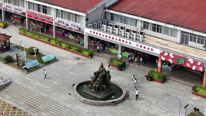 福建天福高速服务区景区航拍