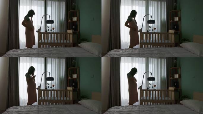 孕妇感到抑郁视频素材女性孕期抑郁心理健康