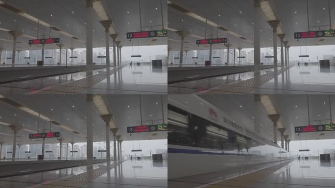 中国 高铁 动车 和谐号 高铁进站