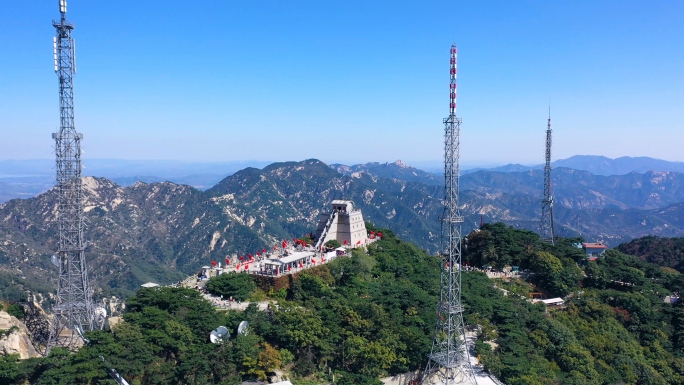 4K沂蒙山风景区蒙山龟蒙景区沂蒙革命老区