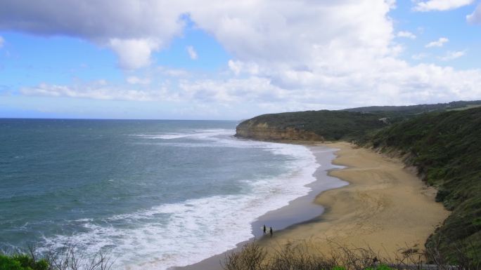 海洋沙滩冲浪