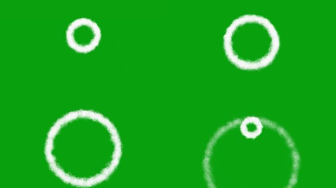 爆裂的水圈绿屏运动图形