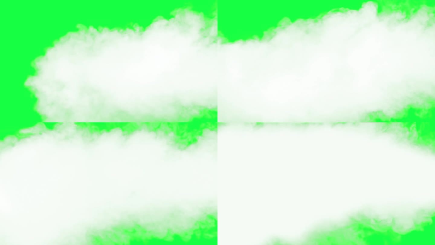 白烟喷满绿幕烟雾缭绕绿幕飘渺白雾弥漫