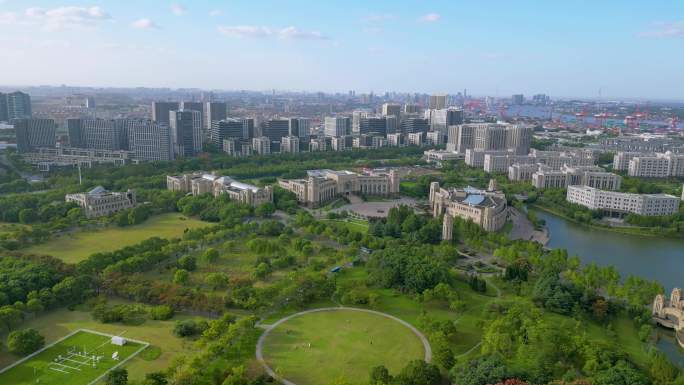 复旦大学江湾校区航拍