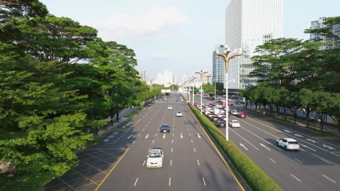 深圳市区道路车流