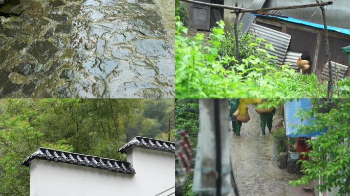 4K实拍茶山唯美空镜炊烟袅袅诗情画意