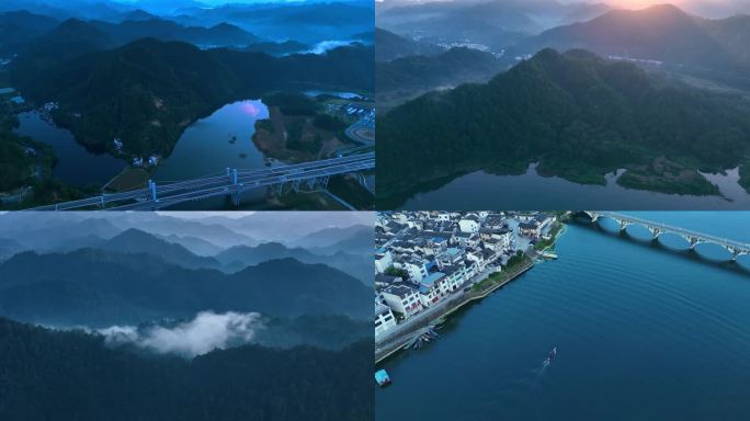 新安江山水画廊清晨风光