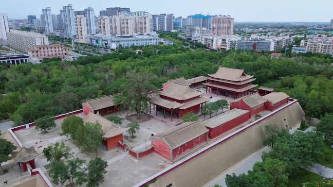 [4K]航拍素材.武威雷台景区