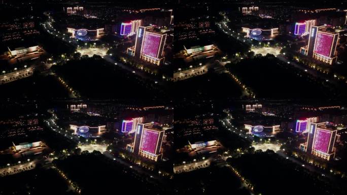 寿光城市夜景霓虹音乐厅