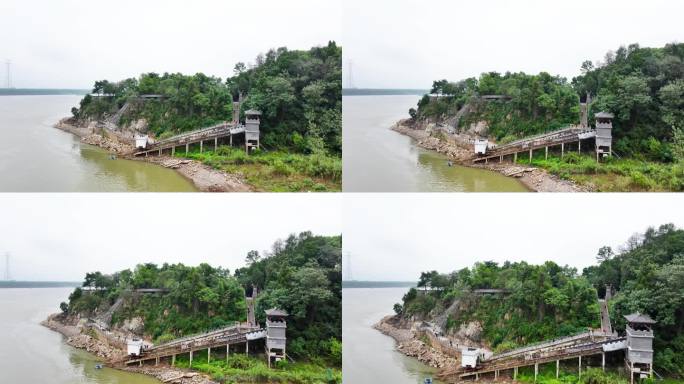 航拍赤壁名胜风景区