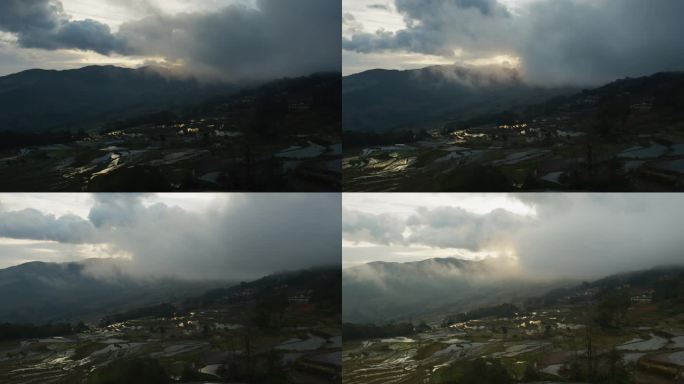 山寨 云海 哀牢山 延时摄影 高质量素材