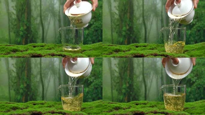 生态 普洱生茶茶汤