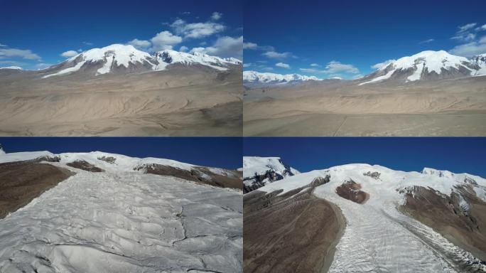 4K航拍新疆帕米尔高原慕士塔格40冰川