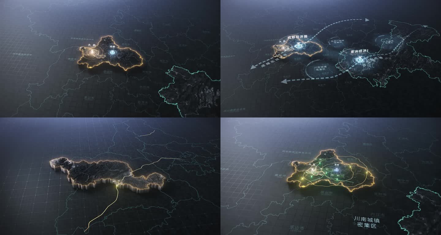 重庆成都地理位置区位地图