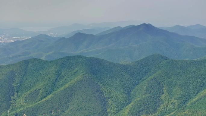 航拍群山青山万重山千里江山树林