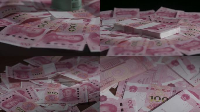 纪委反腐 人民币 印章 腐败 视频 素材