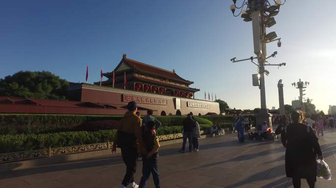 北京天安门首都国庆游人北京旅游2023年