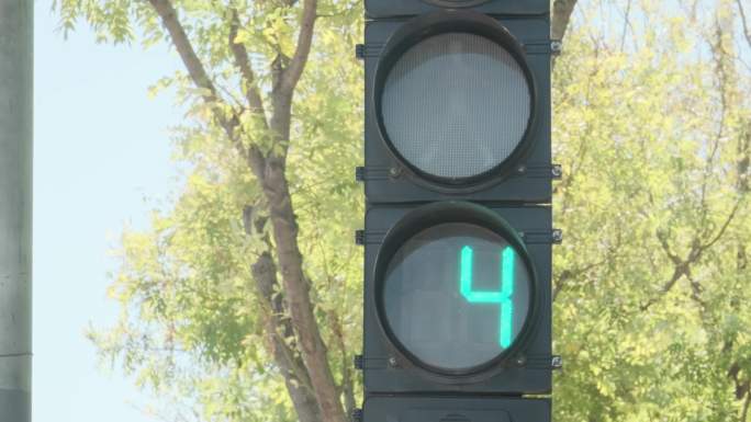 交通指示灯 指示牌 车流