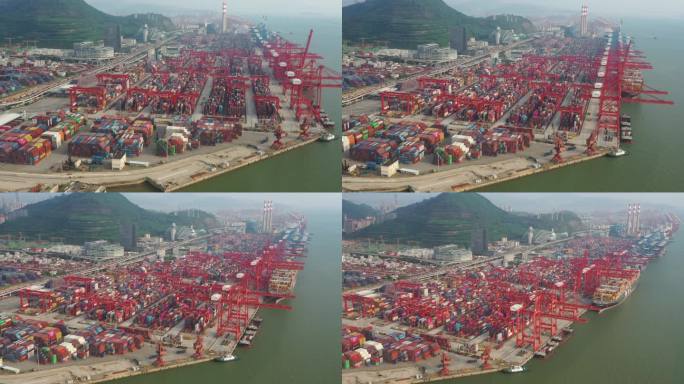 4K-Log-航拍深圳前海湾保税港区
