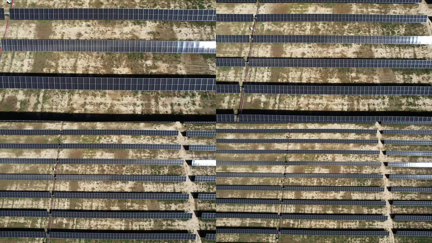 威斯康辛州的一片太阳能电池板吸收太阳能并将其转化为电能。