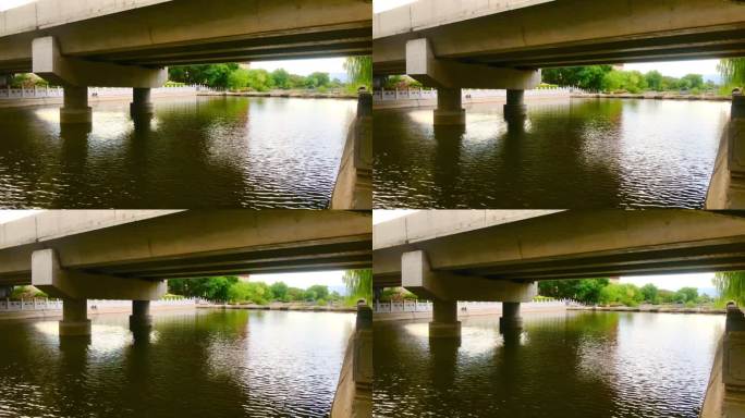桥下池塘 河水