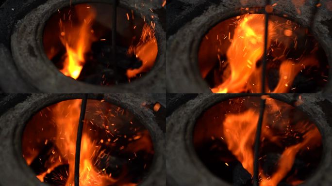 火炉，火，炭，煤，火苗
