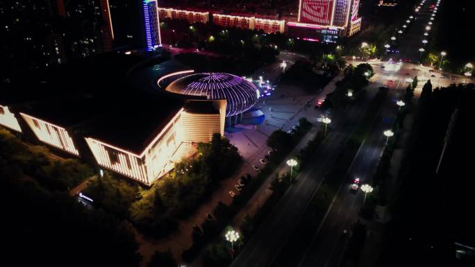 寿光城市夜景霓虹音乐厅