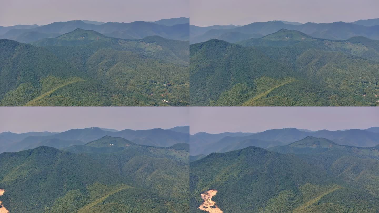 航拍群山青山万重山千里江山树林