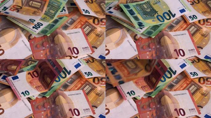 欧元挣钱赚钱钞票纸币