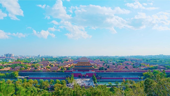 北京故宫延时 中轴线