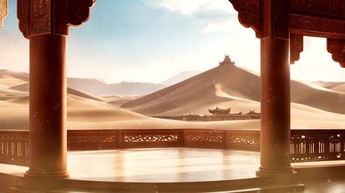 【4K高清】宽屏汉唐国风循环敦煌背景