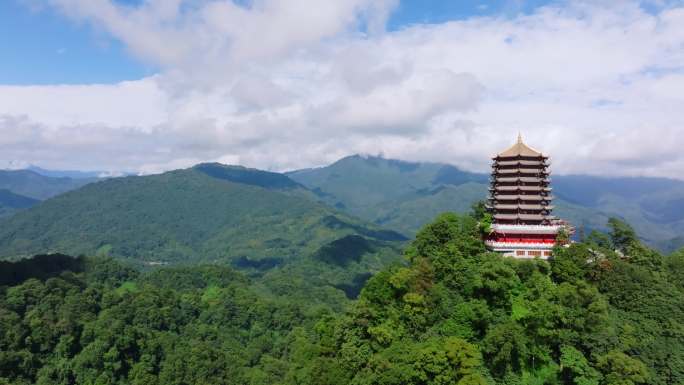 航拍青城山