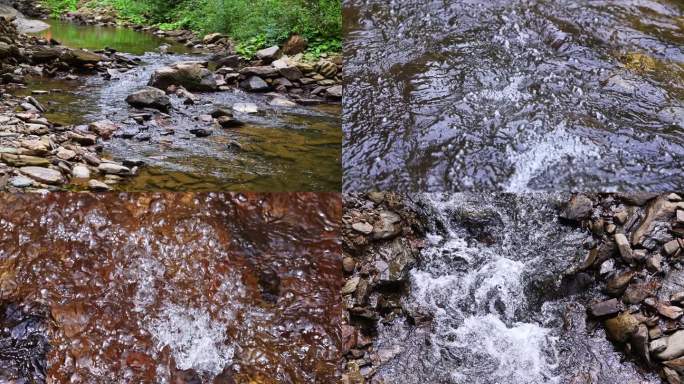 水流溪水天然矿泉水生态环境水流