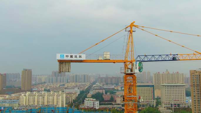 中国建筑工地航拍